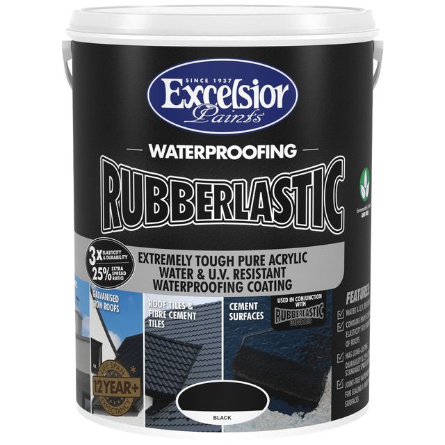20L Rub-lastic W/proof Acrylic Charcoal