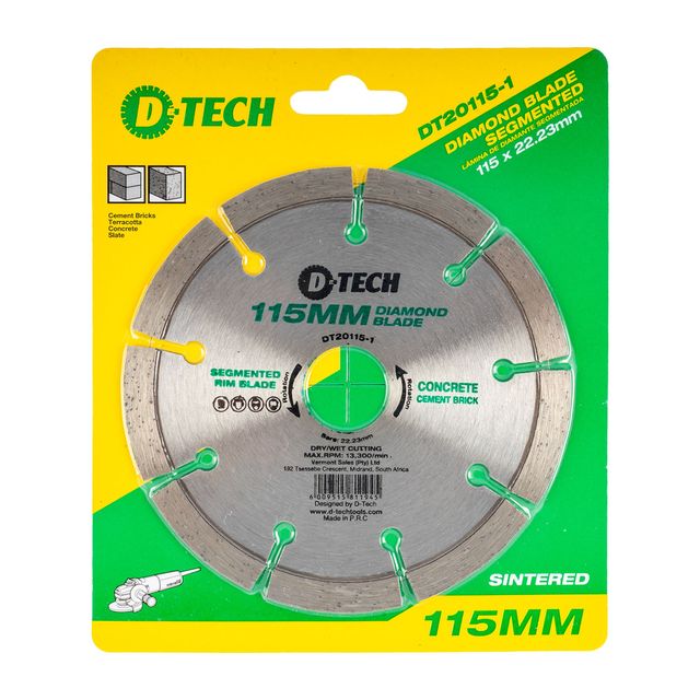 Diamond Blade Segmented Std 115 X 22.23M