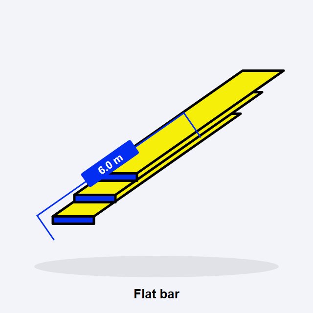 Flat Bar 25 x 3mm x 6m