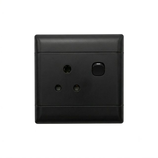 Single Socket 4X4 Black